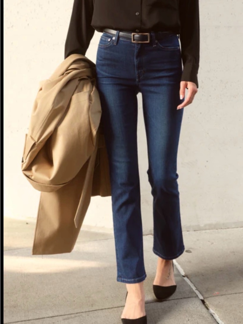 AYR the “pop” jeans darker wash